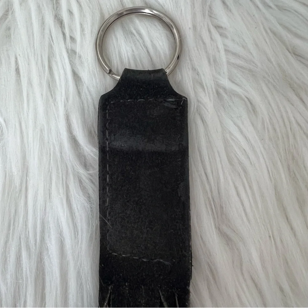 Harley-Davidson Vintage Leather Fringe Leather Tassel Keychain Bikercore Moto